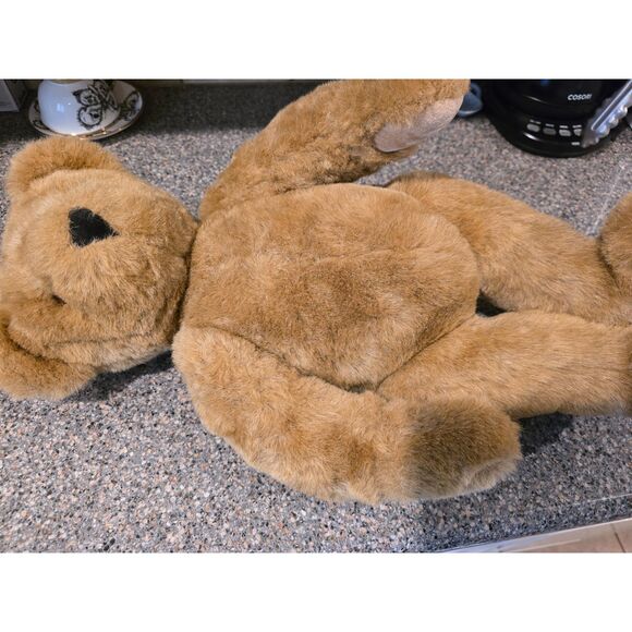 Vermont Teddy Bear Company LG Brown Teddy Bear w Articulated Limbs Plush Stuffie - Picture 3 of 6
